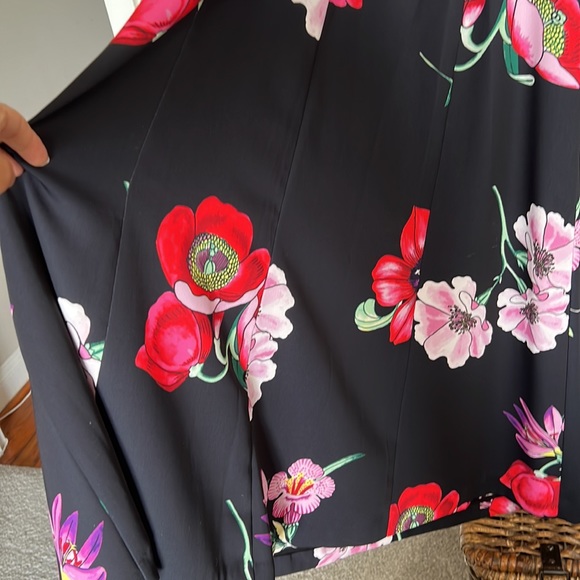 Ann Taylor bow back floral midi dress size 4 great condition - Picture 4 of 8